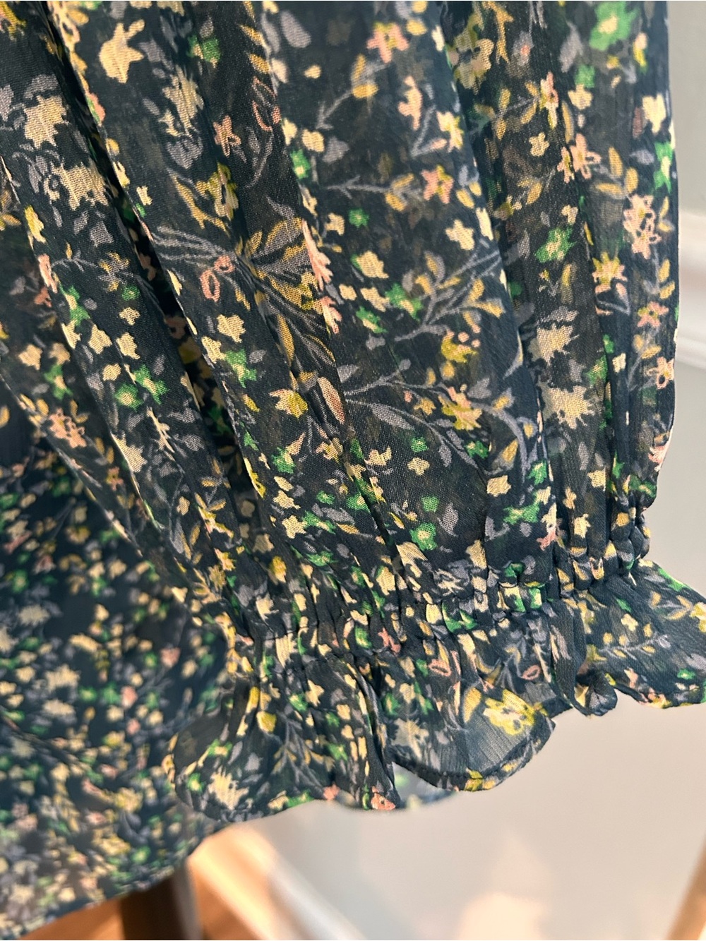 LC Lauren Conrad Blue Floral Blouse Size 1X - Picture 5 of 10